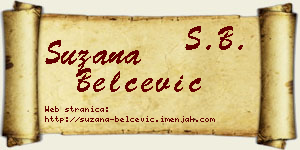 Suzana Belčević vizit kartica